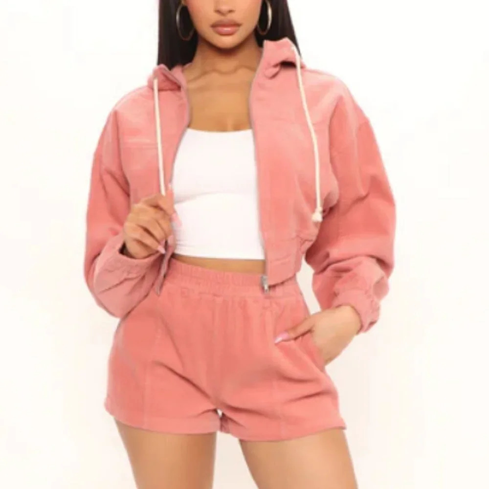 Fashion Nova Corduroy Lounge Shorts